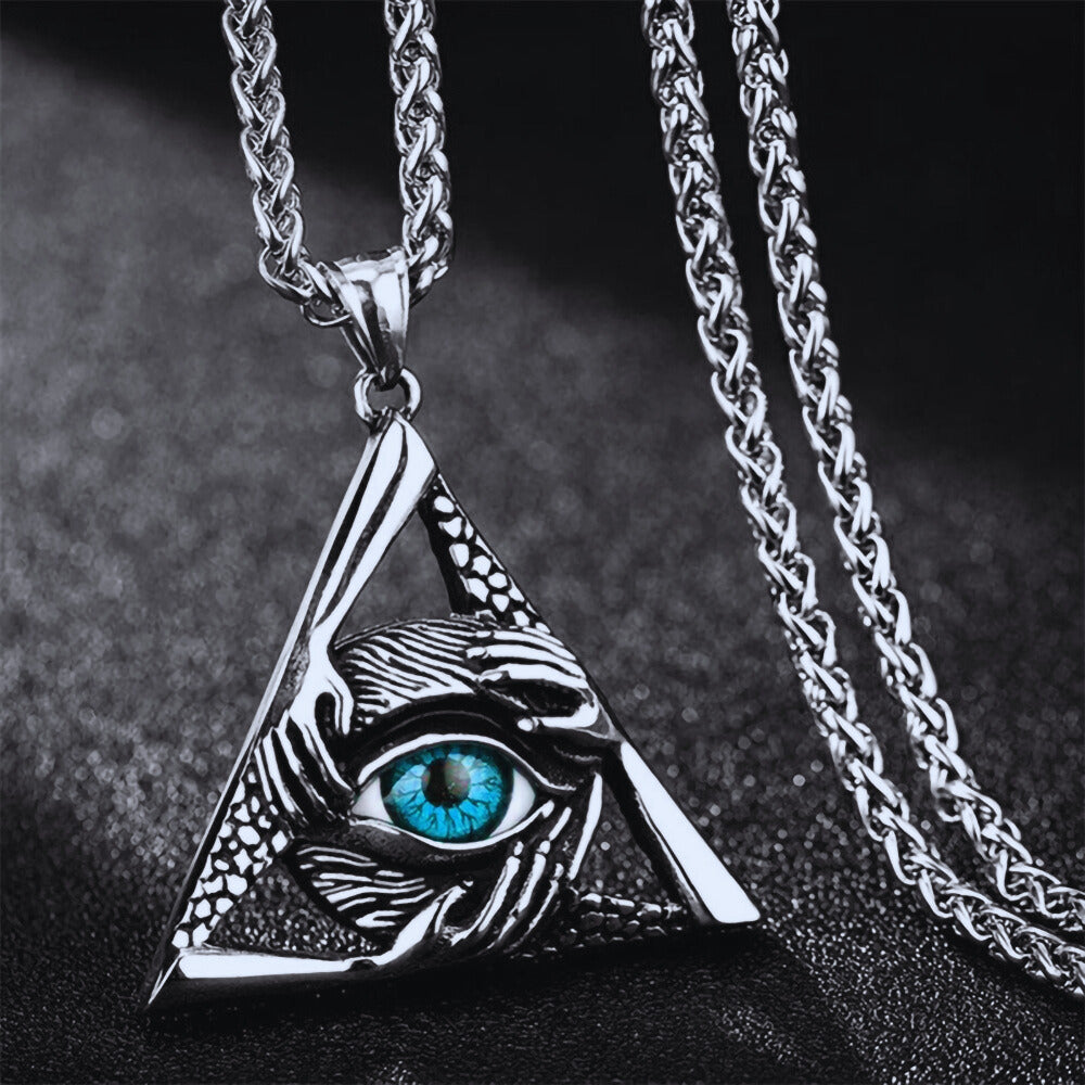 Stainless Steel Evil Eye Necklace