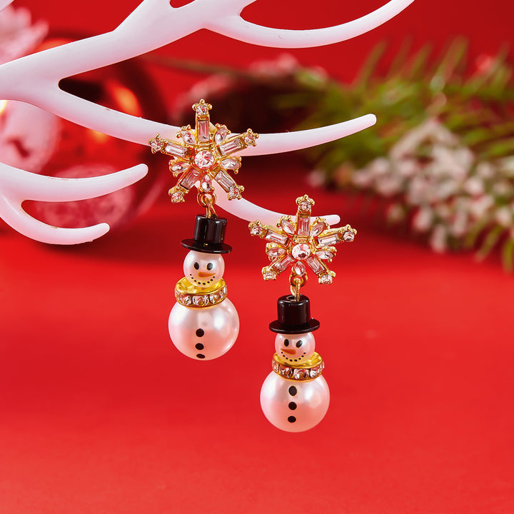 Snowman Earrings