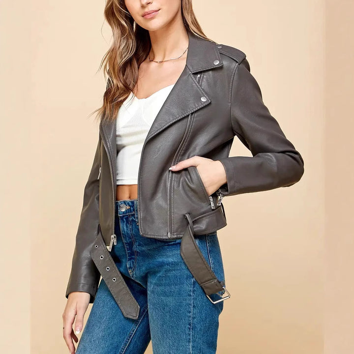 Sienna Vegan Leather Jacket