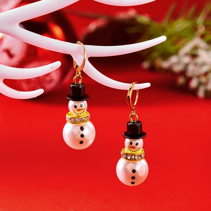 Snowman Earrings