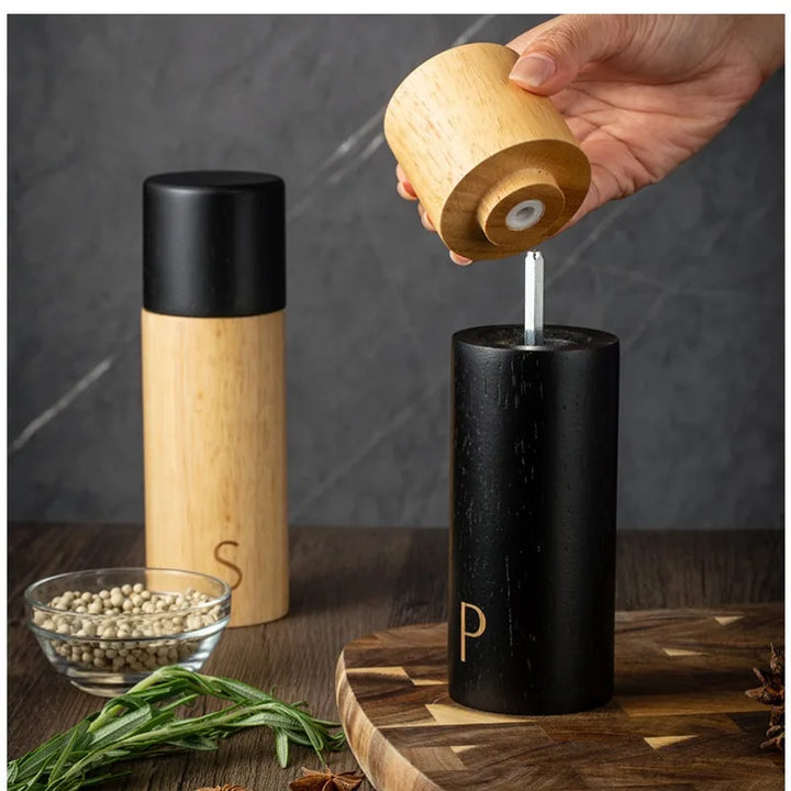 Minimalist Wooden Salt & Pepper Shaker Set