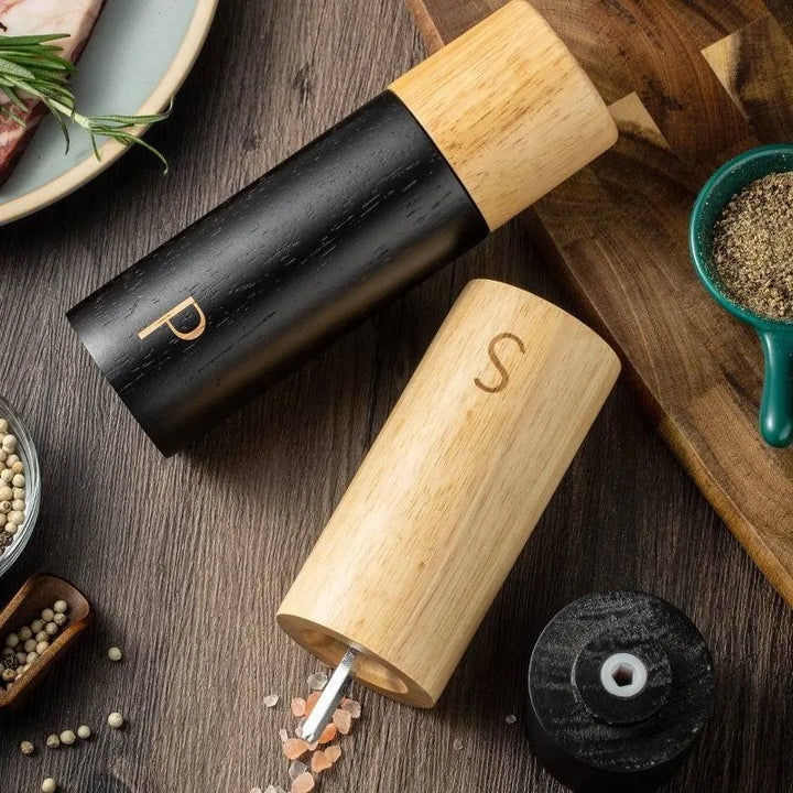 Minimalist Wooden Salt & Pepper Shaker Set