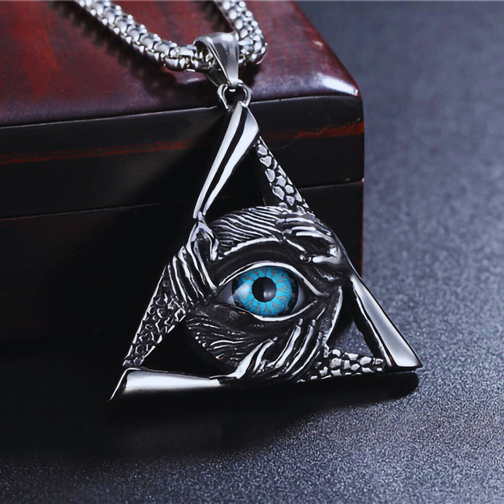 Stainless Steel Evil Eye Necklace