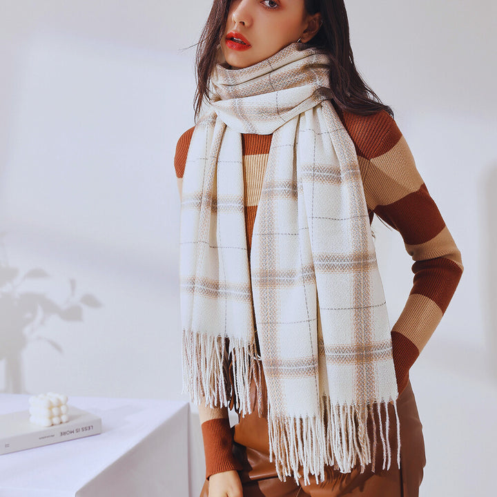 Francesca Plaid Scarf